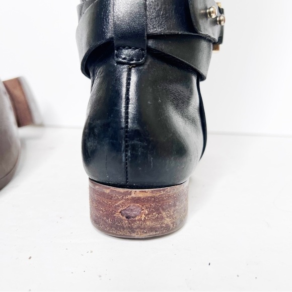 Louise Et Cie Black Mid Calf Riding Boots Leather Size 6 Women’s - Picture 2 of 8